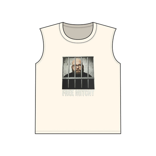 'Free Mitchy' Jail Photo Muscle Tank — Protest/Prison Reform Statement Tee