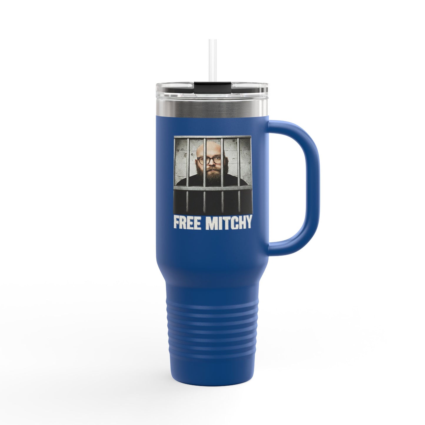 'Free Mitchy' | Insulated Travel Mug, 40oz