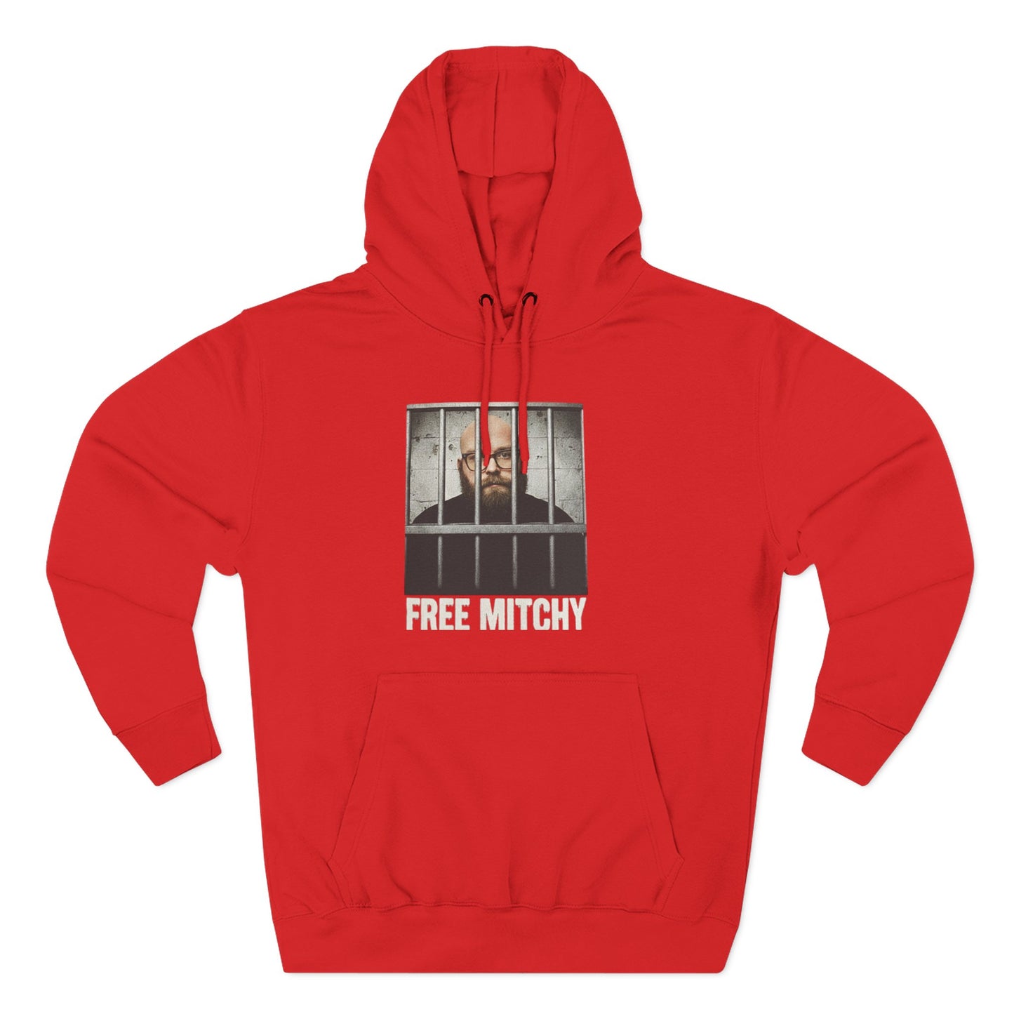 'Free Mitchy' Jail Photo Graphic Hoodie with Fiasco Clothing Back Logo