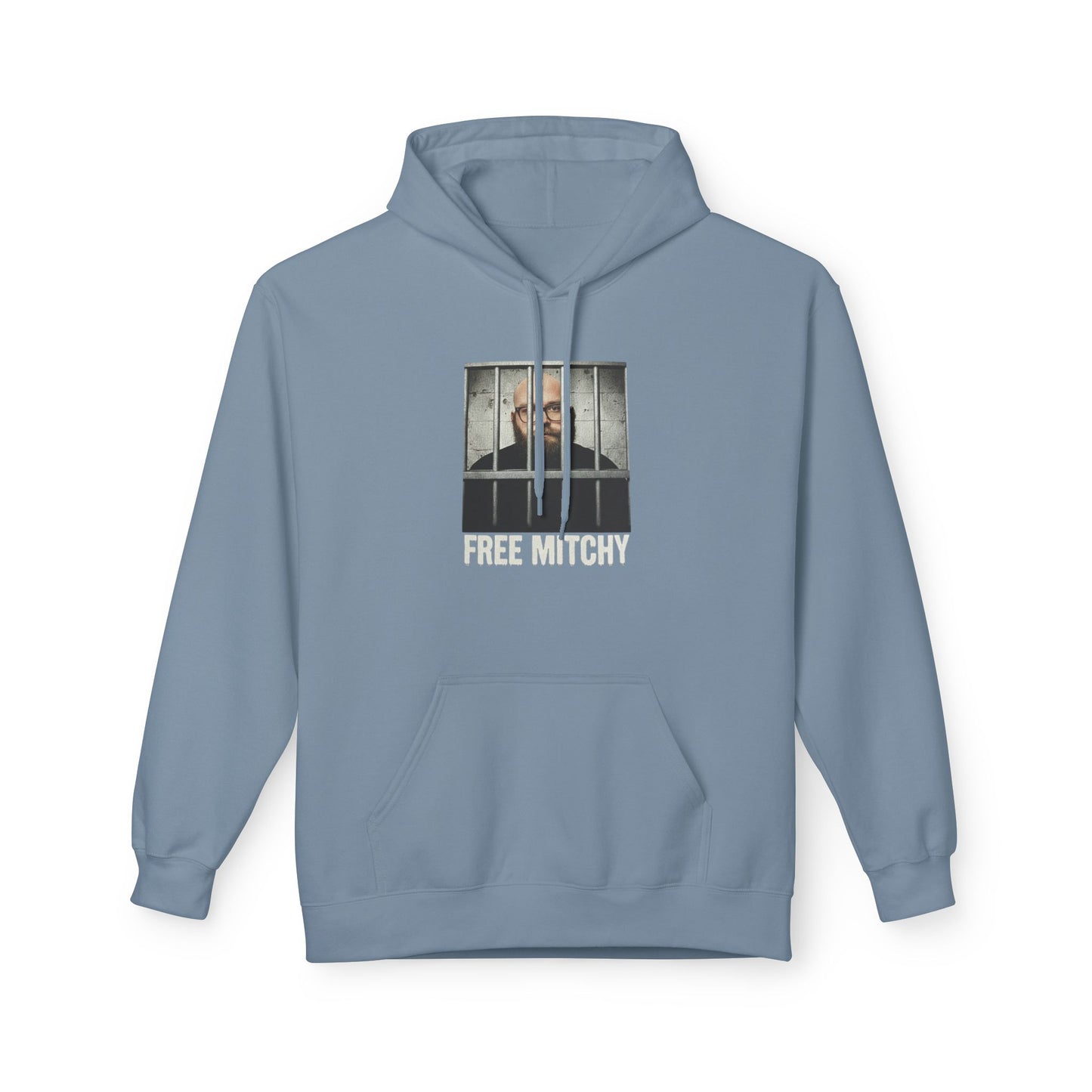 'Free Mitchy' Jail Portrait Graphic Pullover