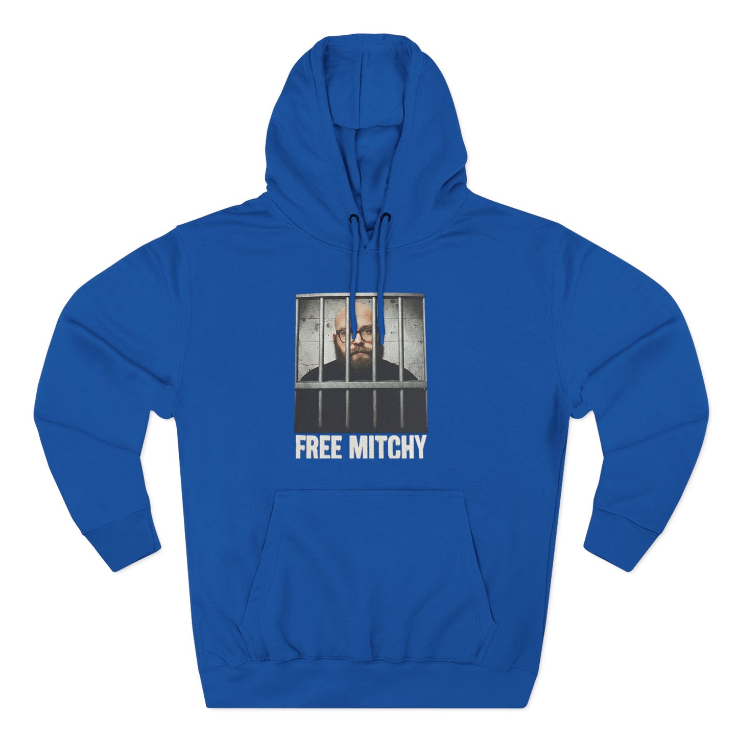 'Free Mitchy' Jail Photo Graphic Hoodie with Fiasco Clothing Back Logo