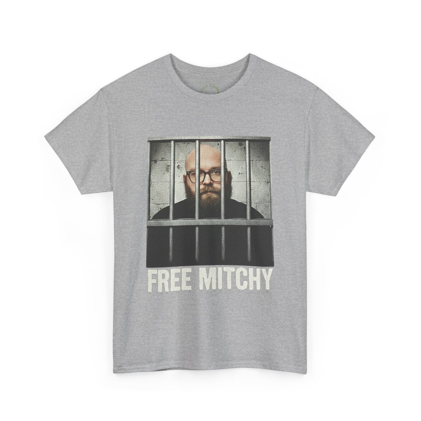 'Free Mitchy' Unisex Heavy Cotton Tee - Statement Shirt for Activism & Awareness