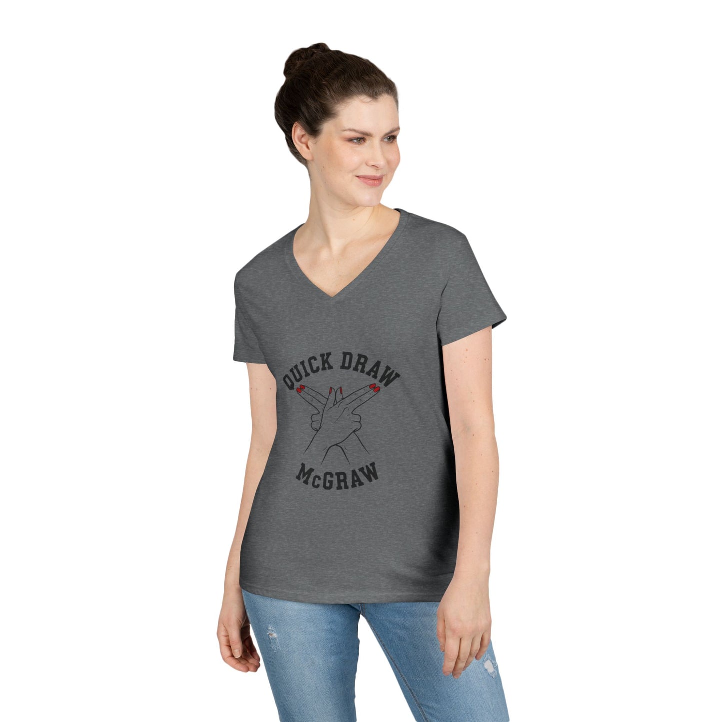 V-Neck T-Shirt Quick Draw McGraw PS Inspired