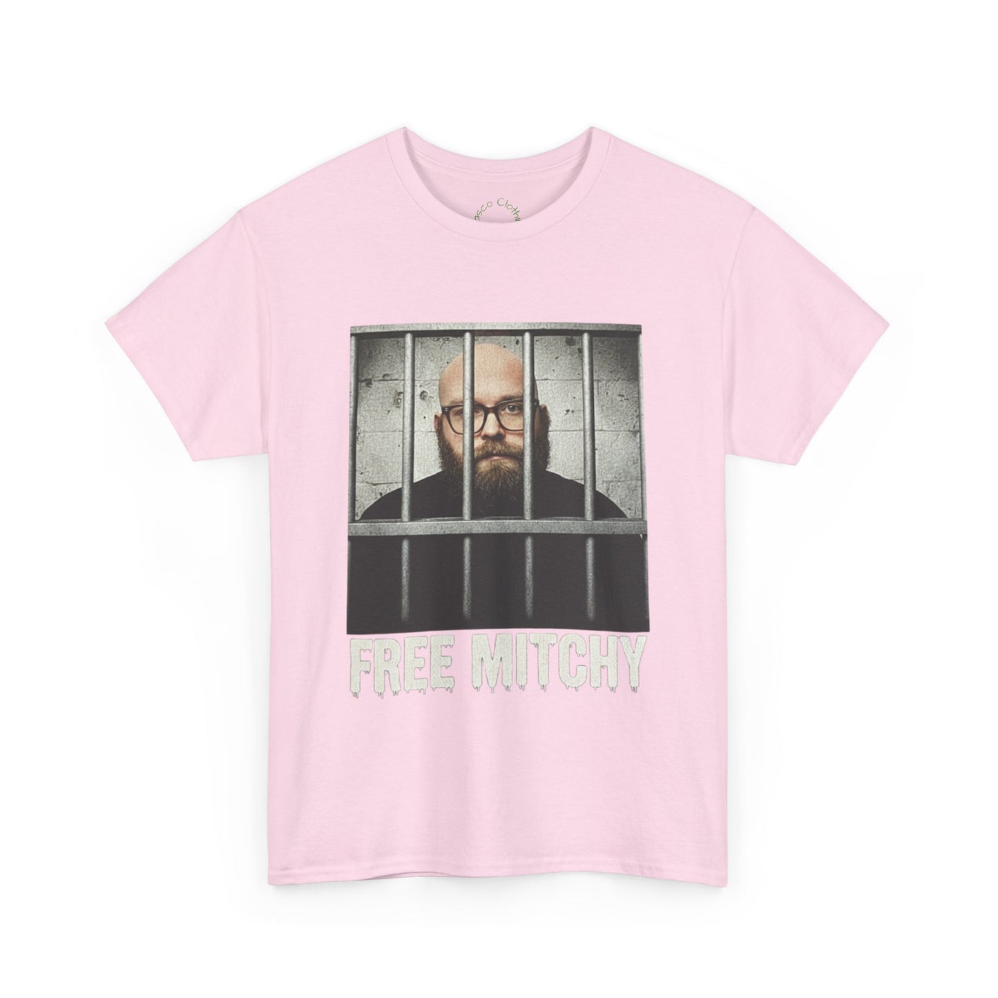 'Free Mitchy' Unisex Heavy Cotton Tee - Statement Shirt for Activism & Awareness