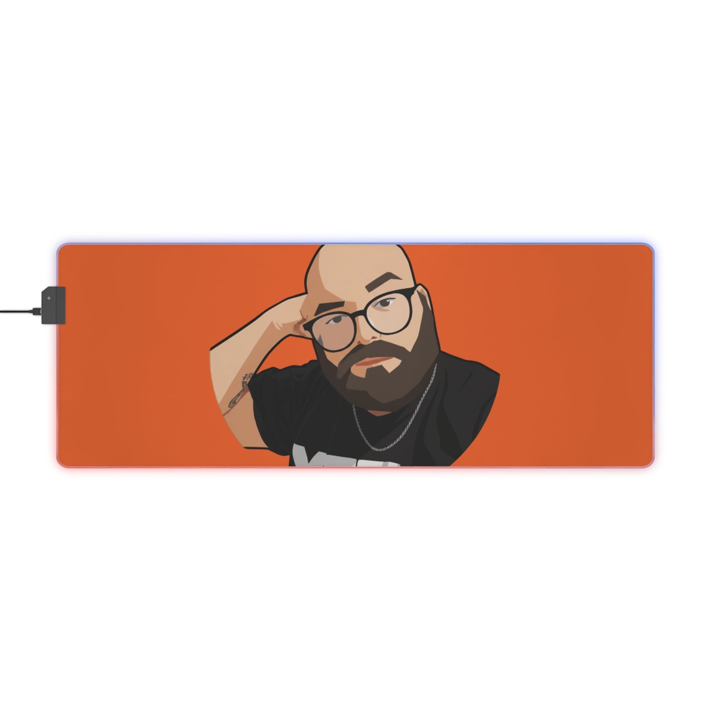 "Mitchy" LED Gaming Mouse Pad with Custom Design