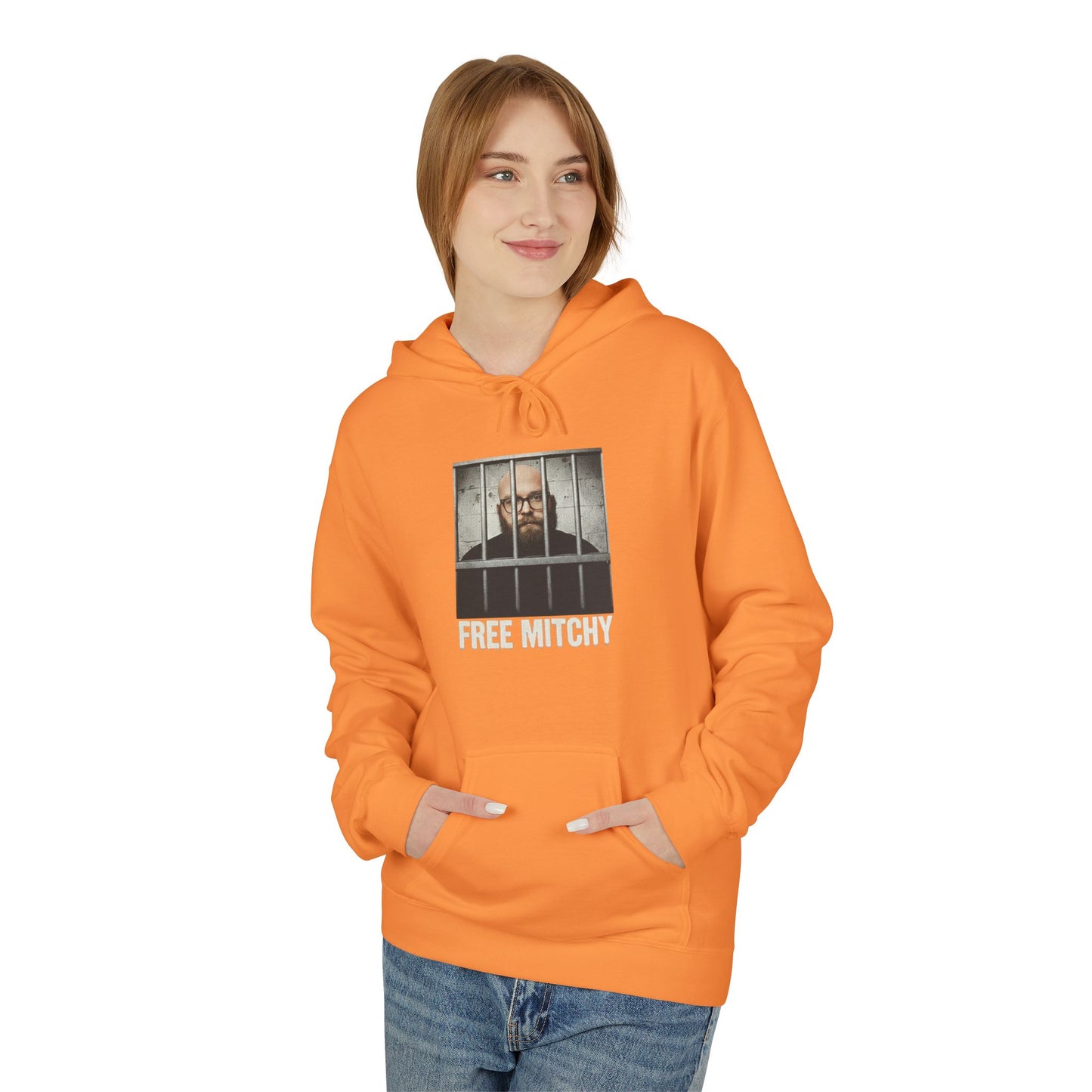'Free Mitchy' Jail Portrait Graphic Pullover