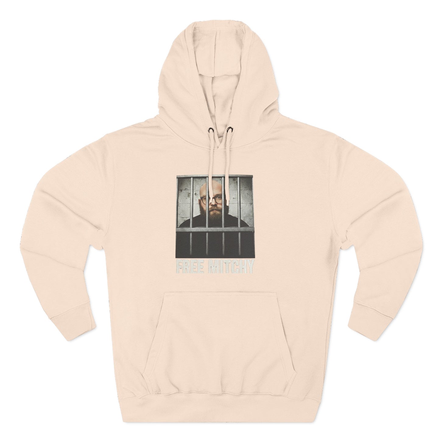 'Free Mitchy' Jail Photo Graphic Hoodie with Fiasco Clothing Back Logo