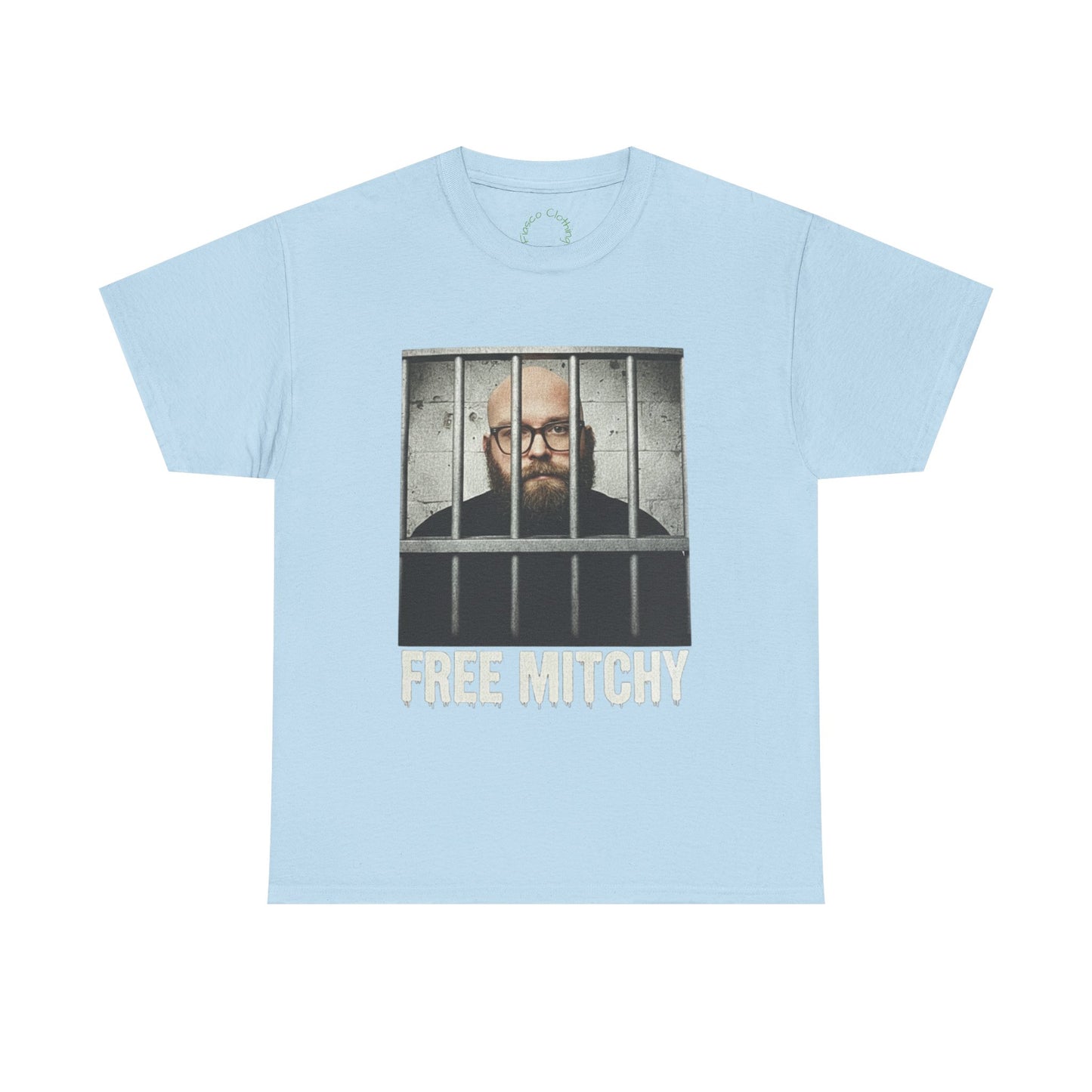 'Free Mitchy' Unisex Heavy Cotton Tee - Statement Shirt for Activism & Awareness