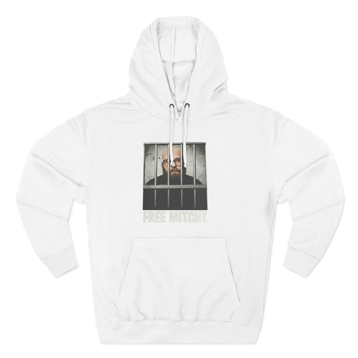 'Free Mitchy' Jail Photo Graphic Hoodie with Fiasco Clothing Back Logo