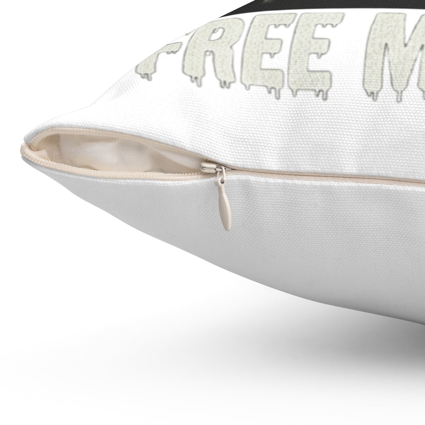 "Free Mitchy" Character Square Pillow