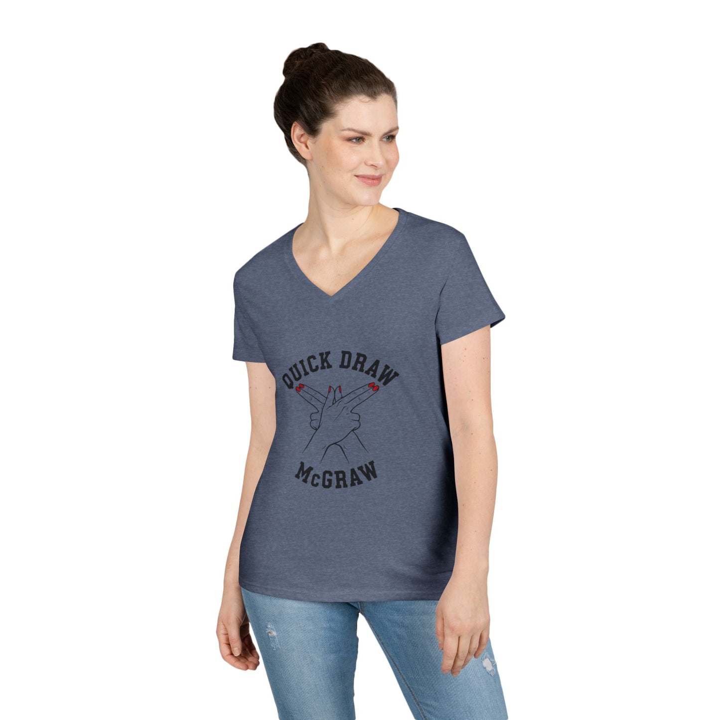 V-Neck T-Shirt Quick Draw McGraw PS Inspired