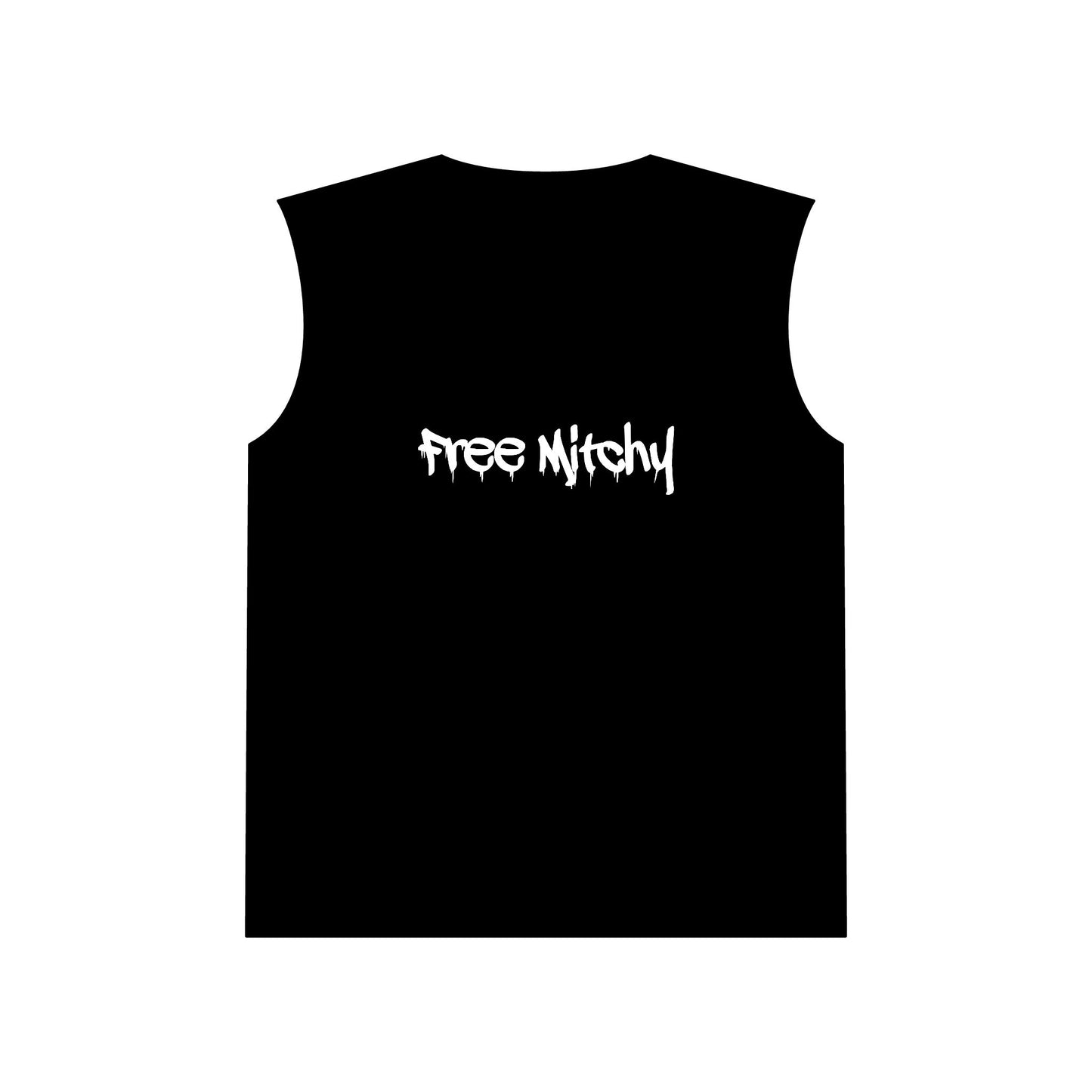 'Free Mitchy' Jail Photo Muscle Tank — Protest/Prison Reform Statement Tee