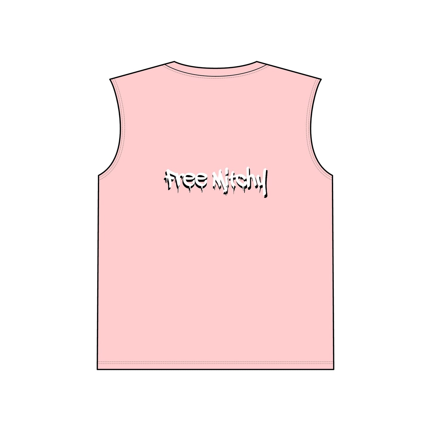 'Free Mitchy' Jail Photo Muscle Tank — Protest/Prison Reform Statement Tee