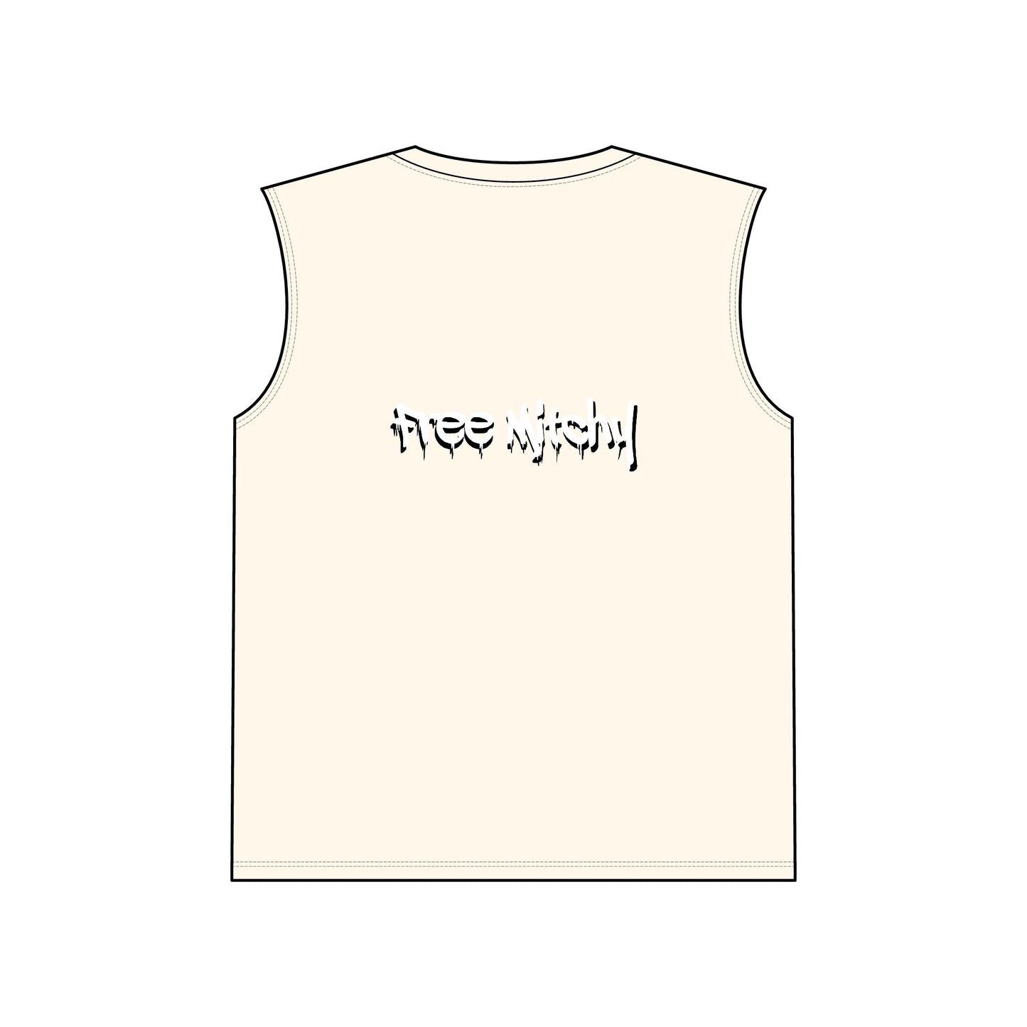 'Free Mitchy' Jail Photo Muscle Tank — Protest/Prison Reform Statement Tee