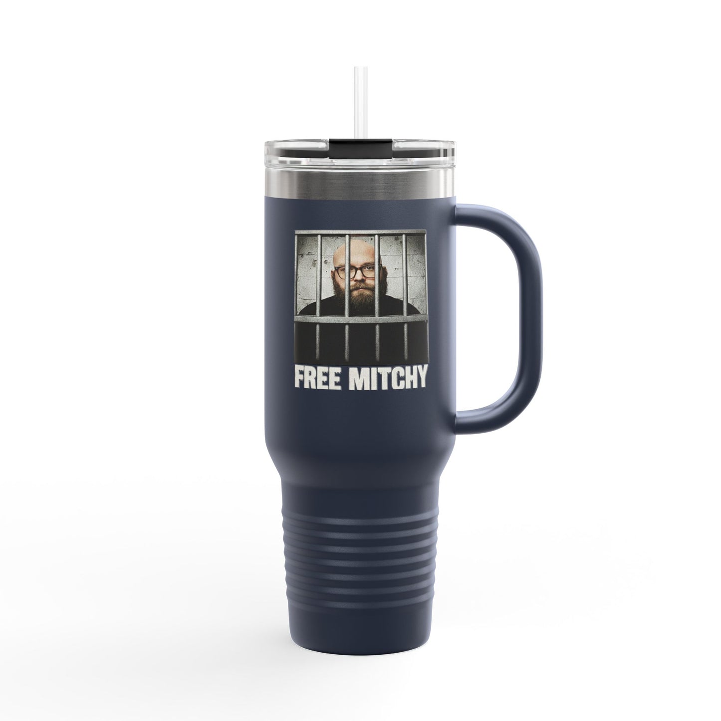 'Free Mitchy' | Insulated Travel Mug, 40oz