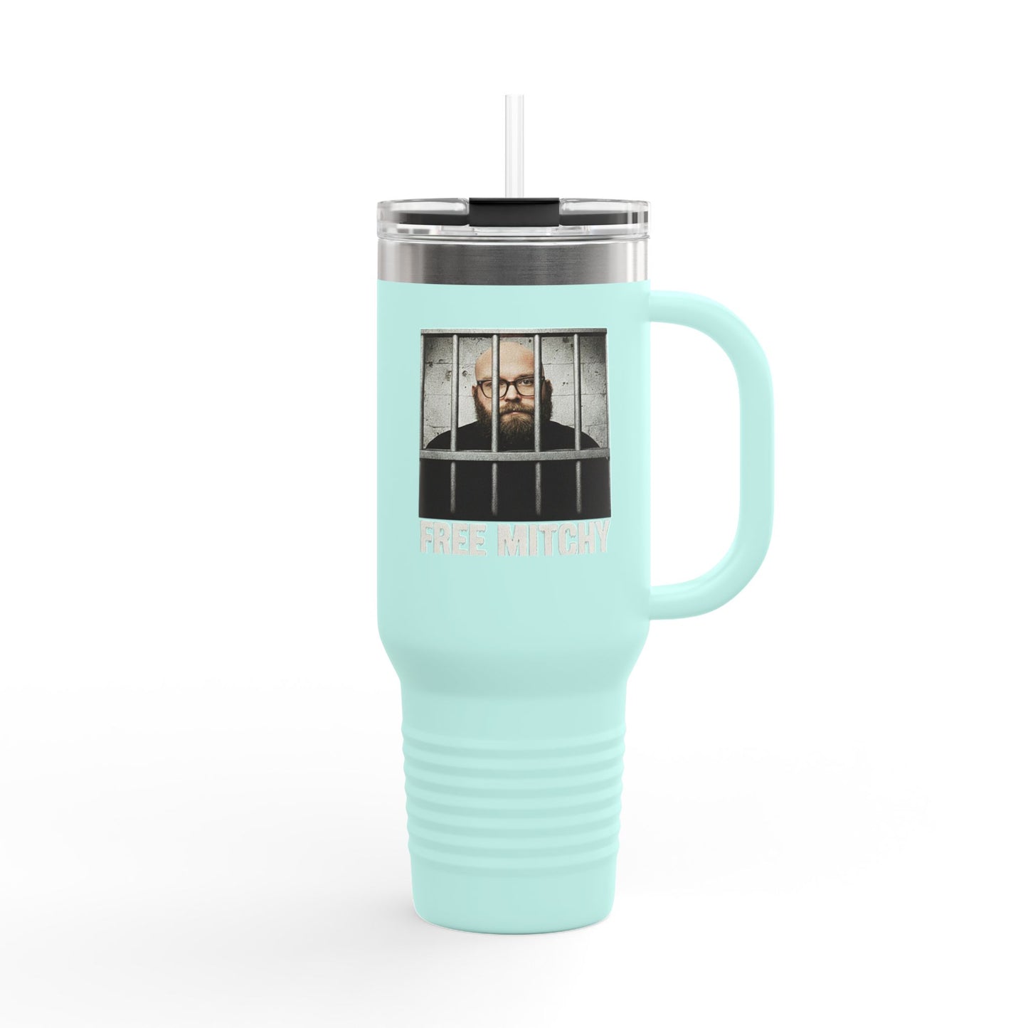 'Free Mitchy' | Insulated Travel Mug, 40oz