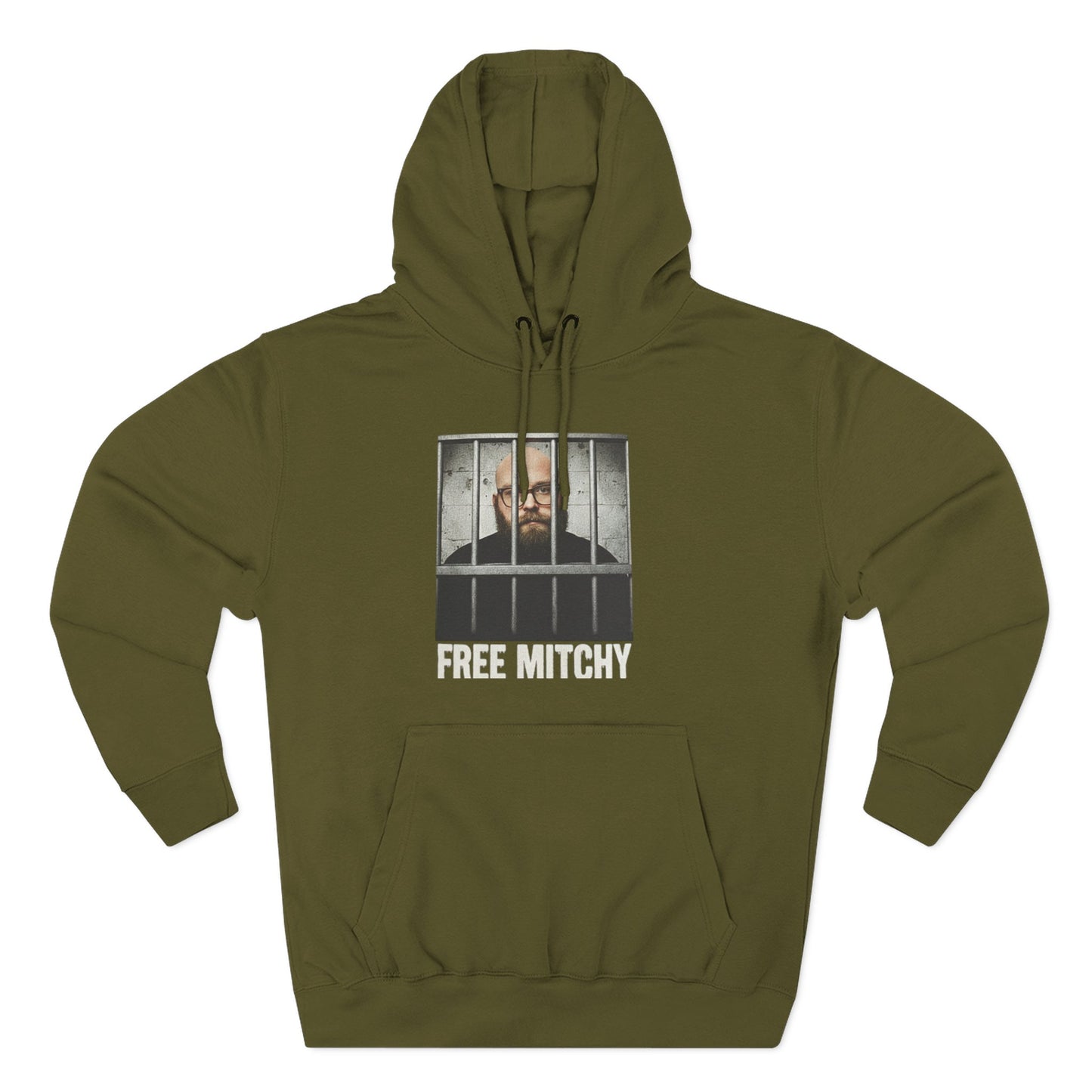 'Free Mitchy' Jail Photo Graphic Hoodie with Fiasco Clothing Back Logo