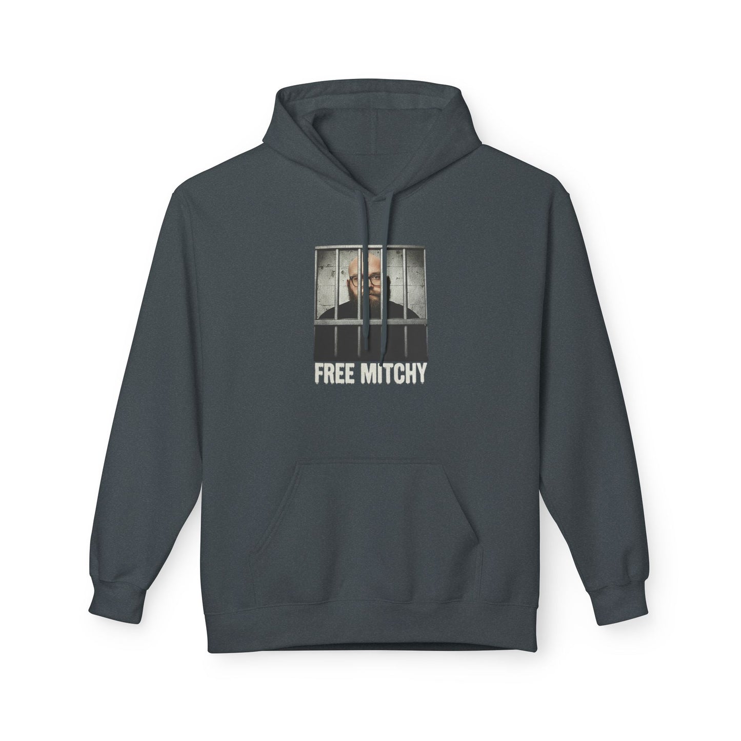 'Free Mitchy' Jail Portrait Graphic Pullover