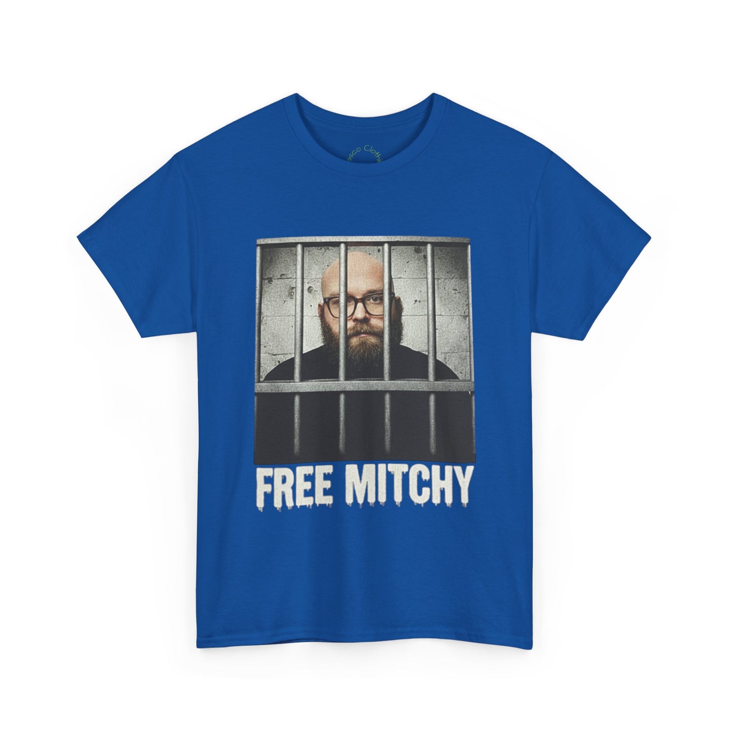 'Free Mitchy' Unisex Heavy Cotton Tee - Statement Shirt for Activism & Awareness