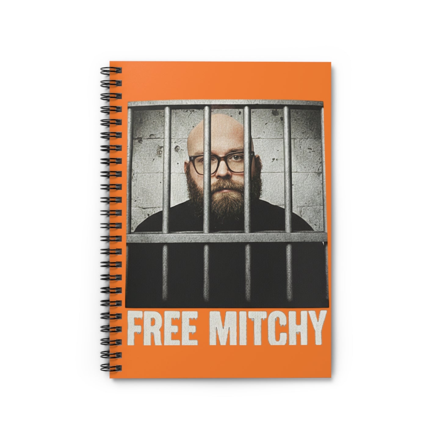 "Free Mitchy" Jail Photo Spiral Journal