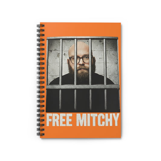 "Free Mitchy" Jail Photo Spiral Journal
