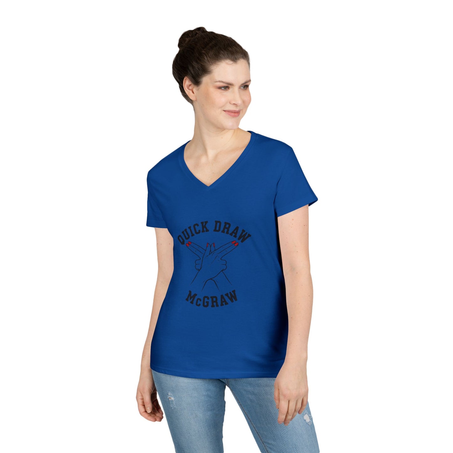 V-Neck T-Shirt Quick Draw McGraw PS Inspired