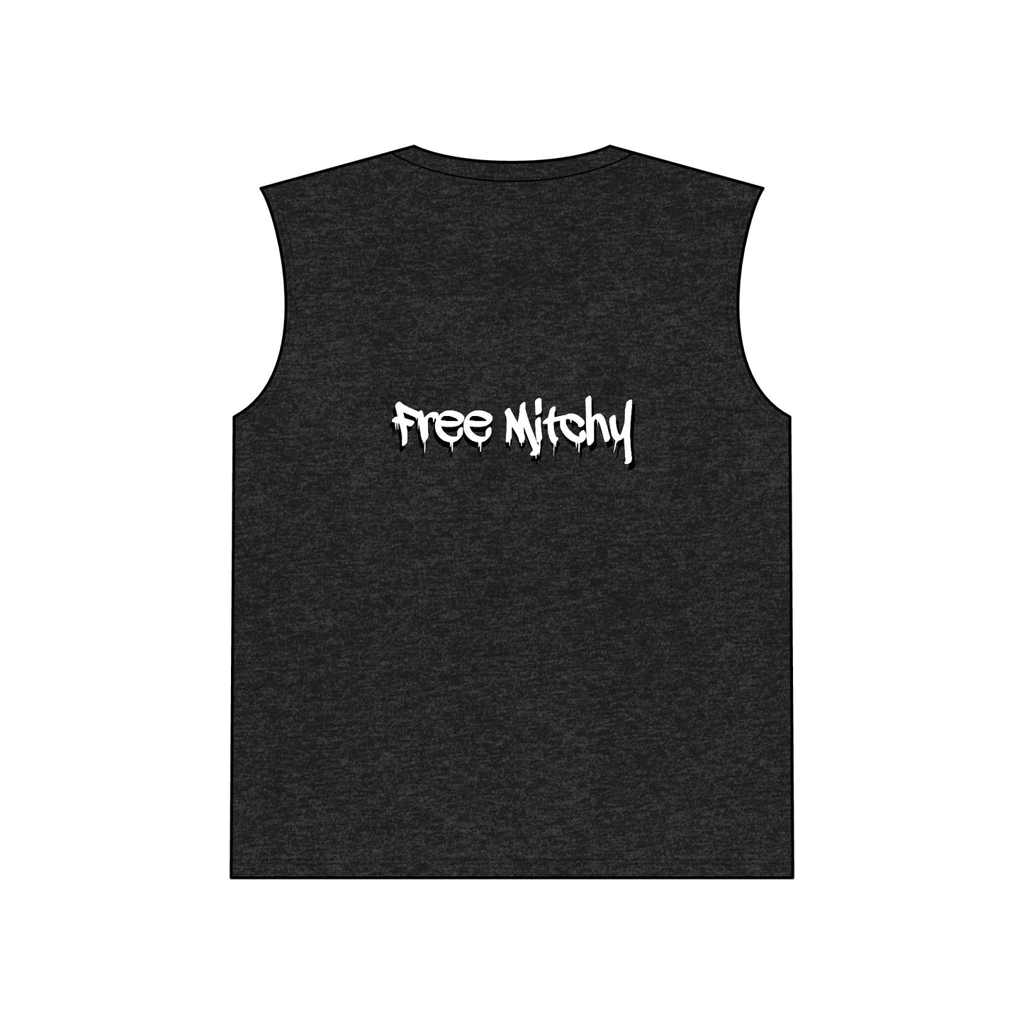 'Free Mitchy' Jail Photo Muscle Tank — Protest/Prison Reform Statement Tee