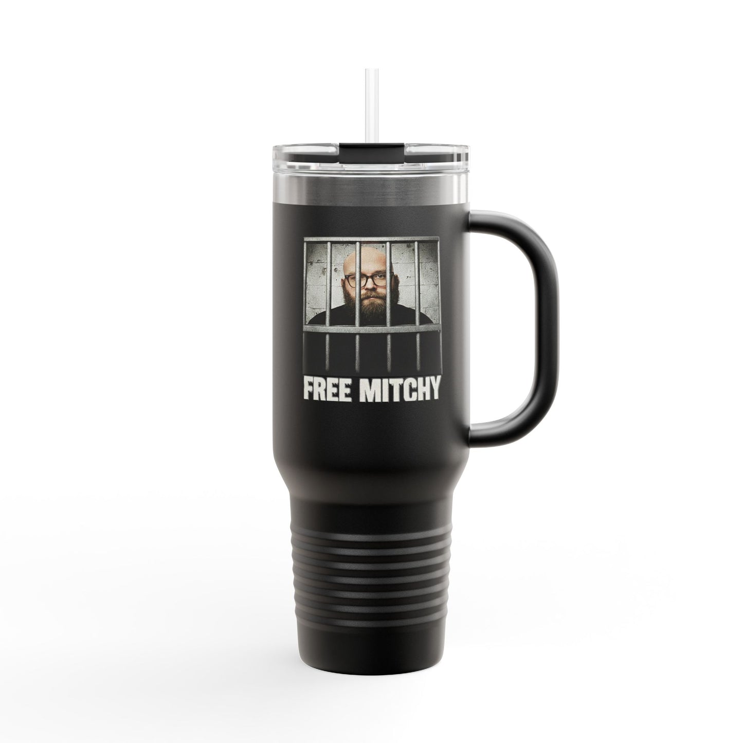 'Free Mitchy' | Insulated Travel Mug, 40oz