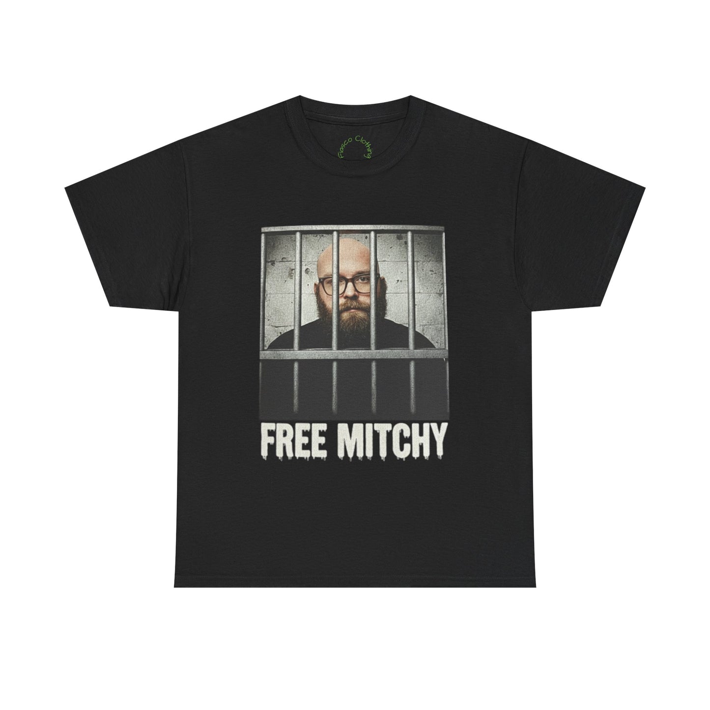 'Free Mitchy' Unisex Heavy Cotton Tee - Statement Shirt for Activism & Awareness