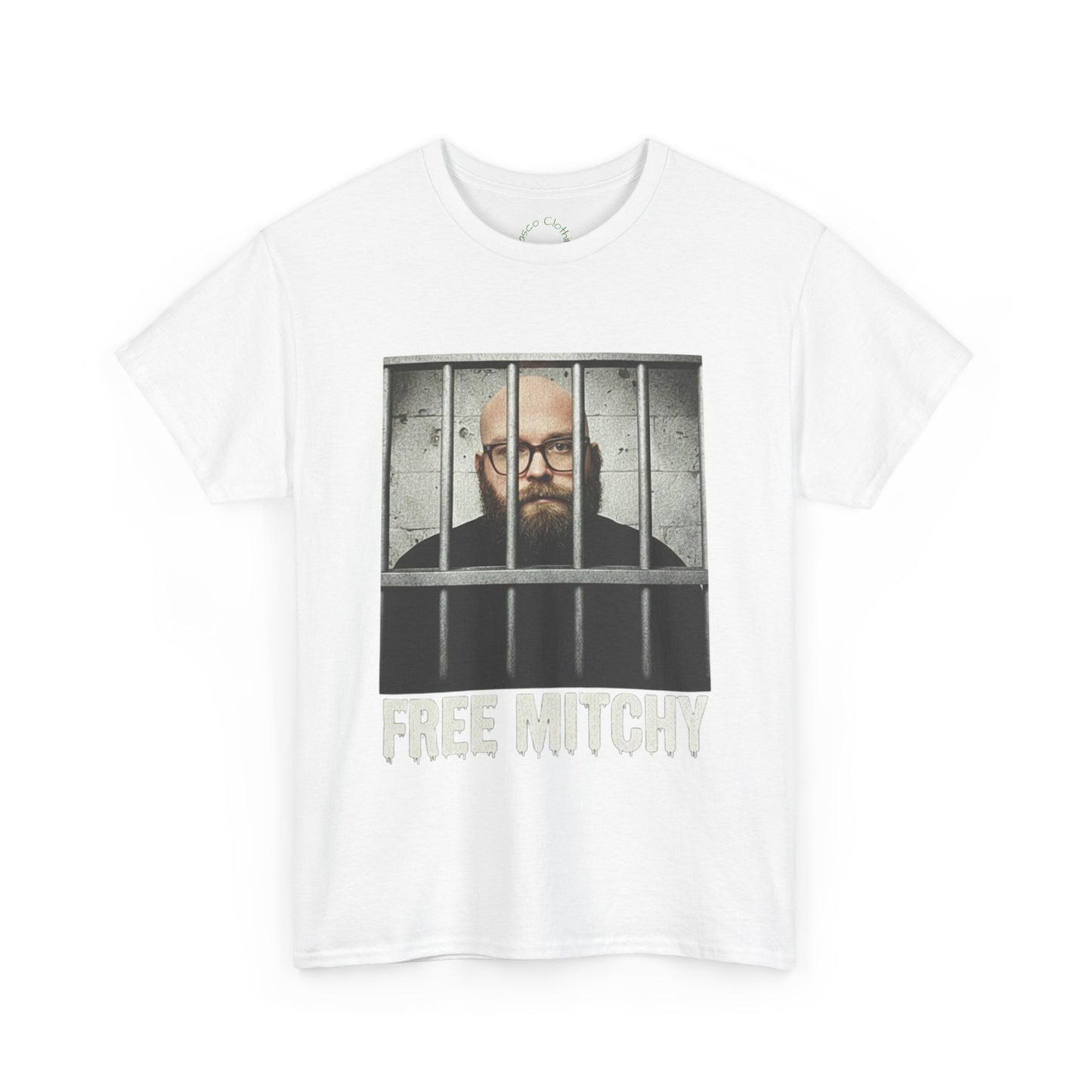 'Free Mitchy' Unisex Heavy Cotton Tee - Statement Shirt for Activism & Awareness