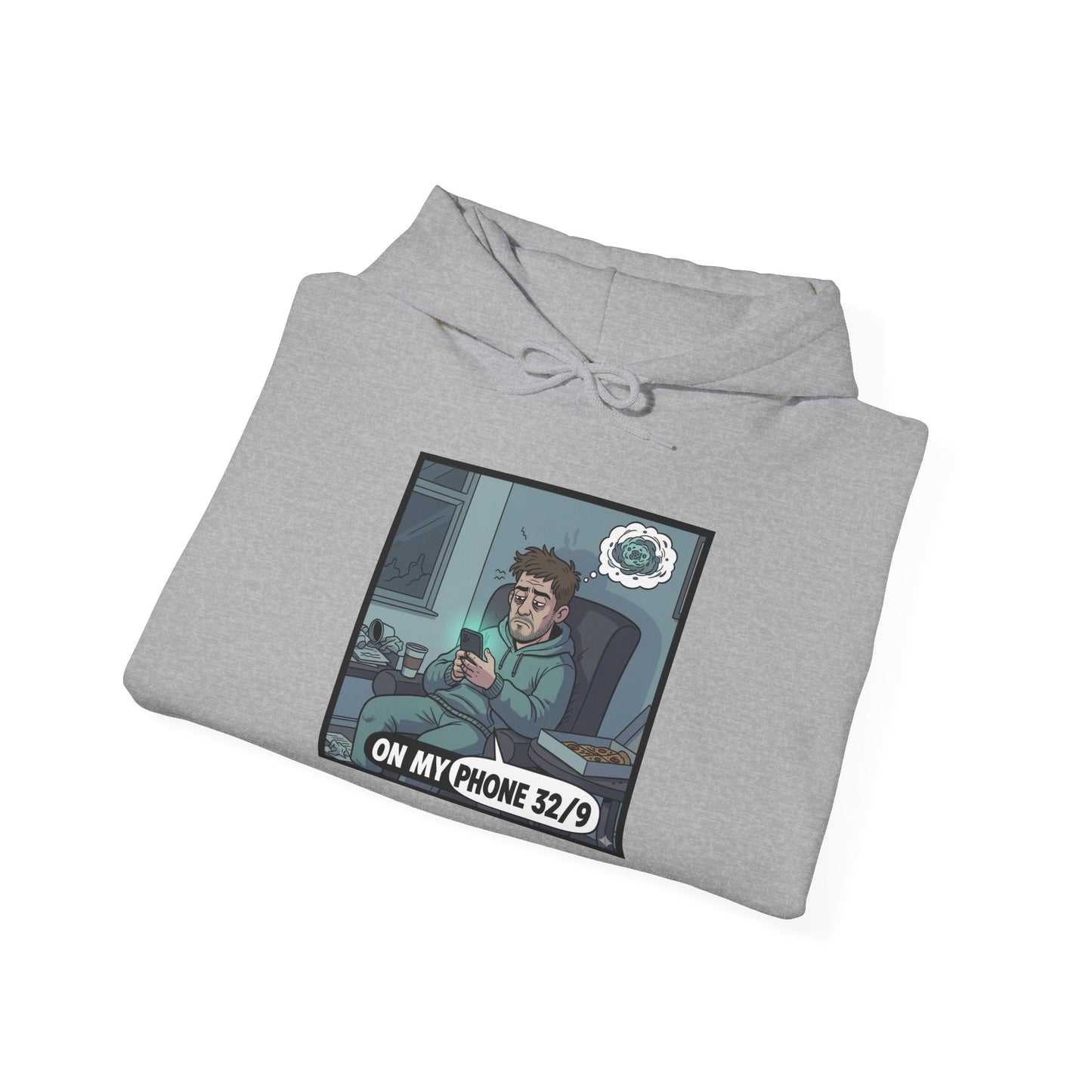 Hoodie — 'On My Phone 24/7' Gamer Cozy Graphic Pullover