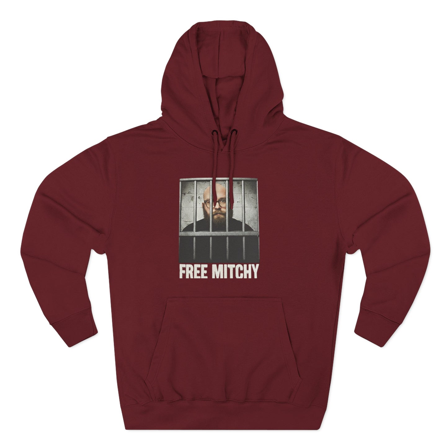 'Free Mitchy' Jail Photo Graphic Hoodie with Fiasco Clothing Back Logo