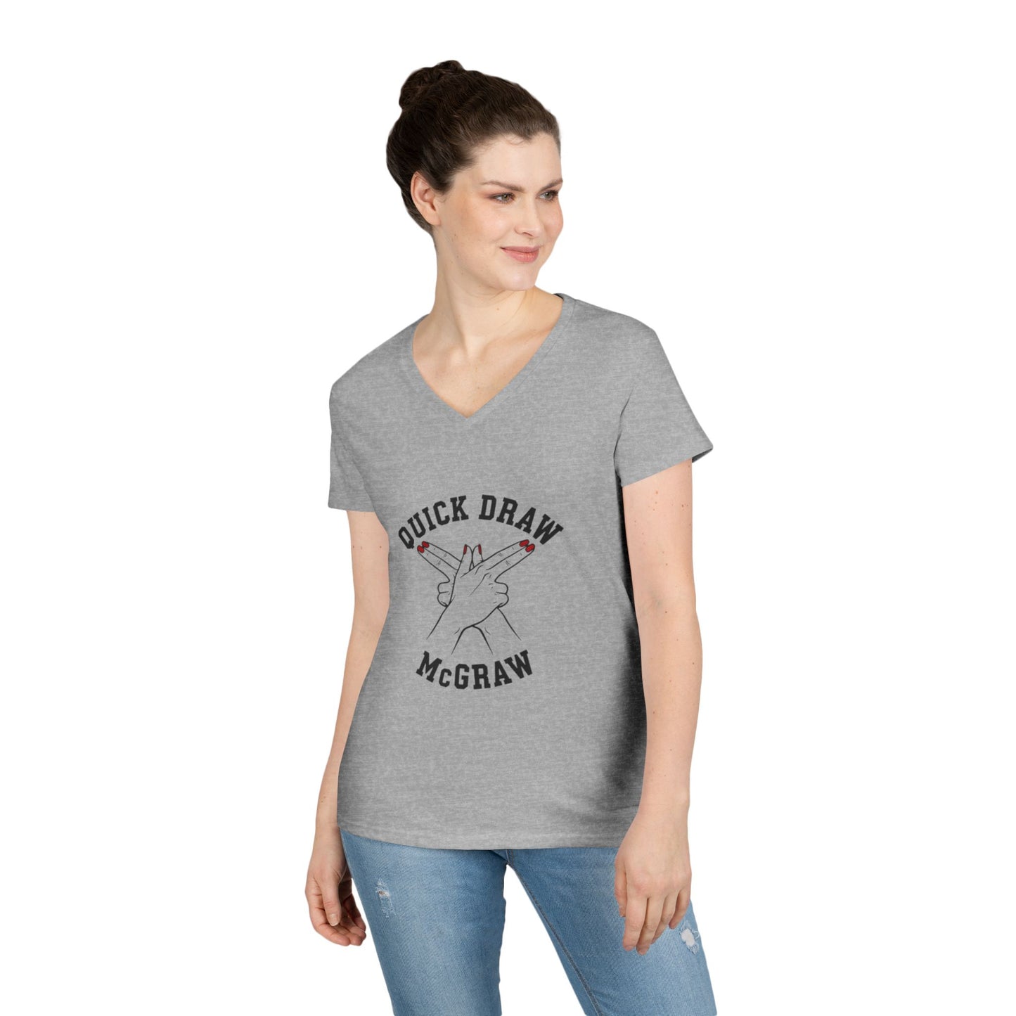 V-Neck T-Shirt Quick Draw McGraw PS Inspired