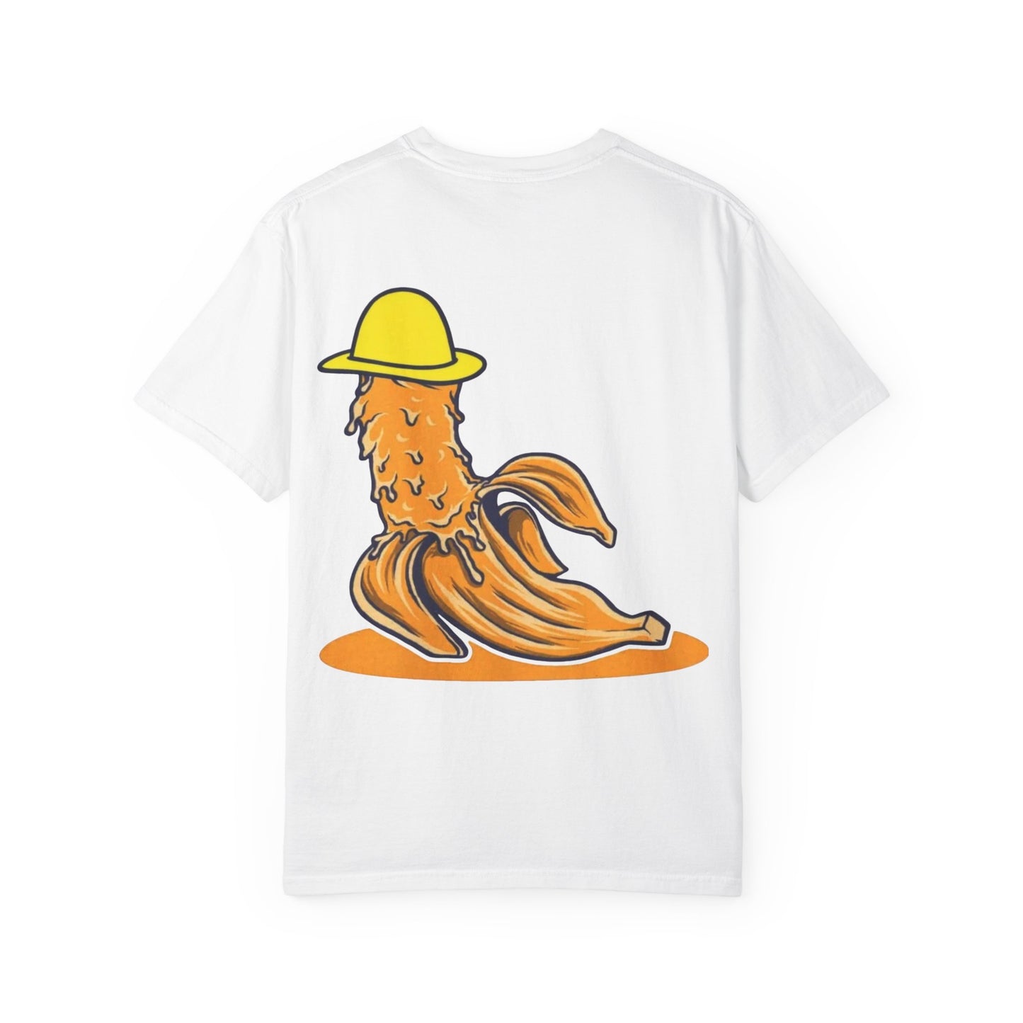 Banana Peel Character T-Shirt — Cute Sunny Hat Graphic Tee