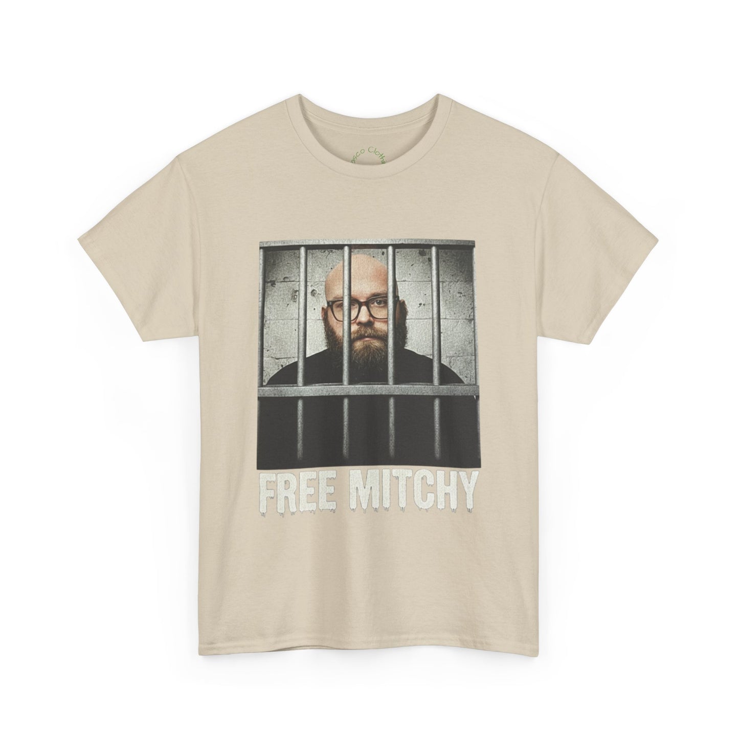 'Free Mitchy' Unisex Heavy Cotton Tee - Statement Shirt for Activism & Awareness
