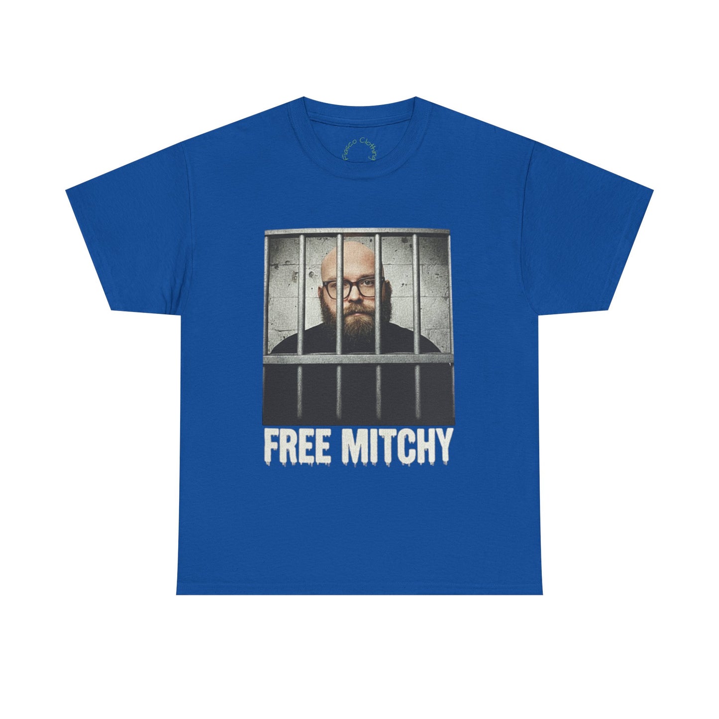 'Free Mitchy' Unisex Heavy Cotton Tee - Statement Shirt for Activism & Awareness