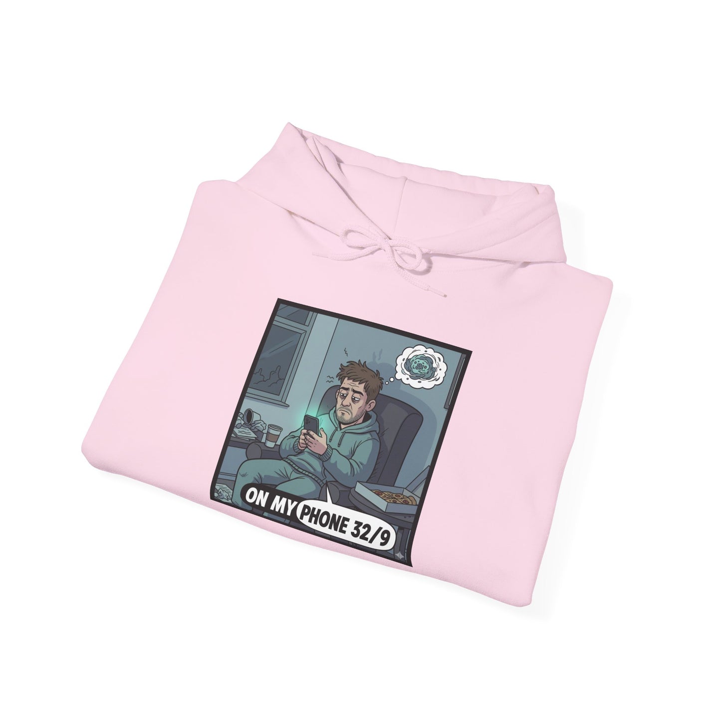 Hoodie — 'On My Phone 24/7' Gamer Cozy Graphic Pullover