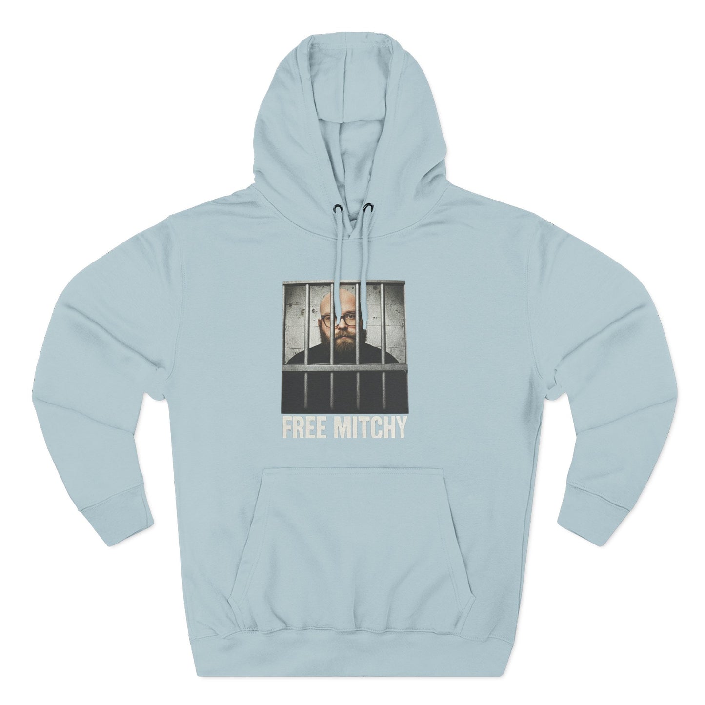 'Free Mitchy' Jail Photo Graphic Hoodie with Fiasco Clothing Back Logo