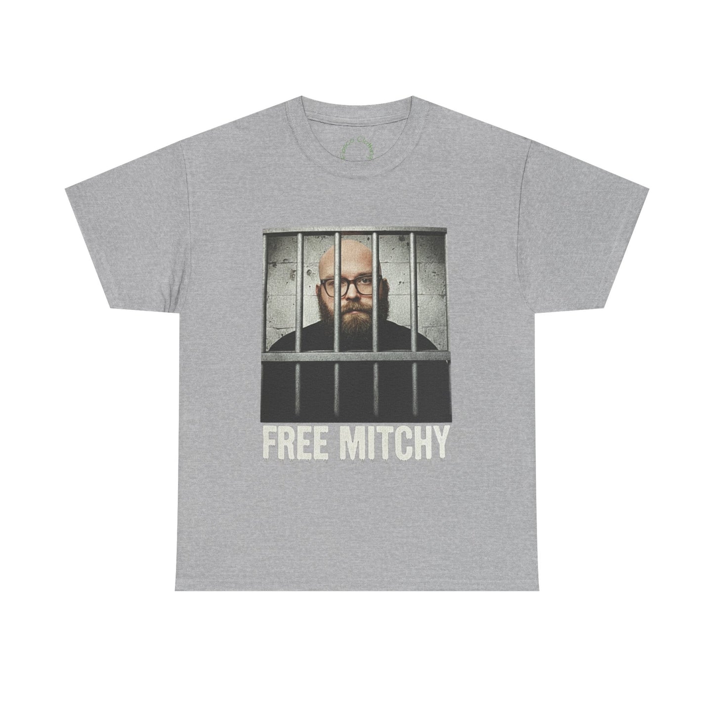 'Free Mitchy' Unisex Heavy Cotton Tee - Statement Shirt for Activism & Awareness