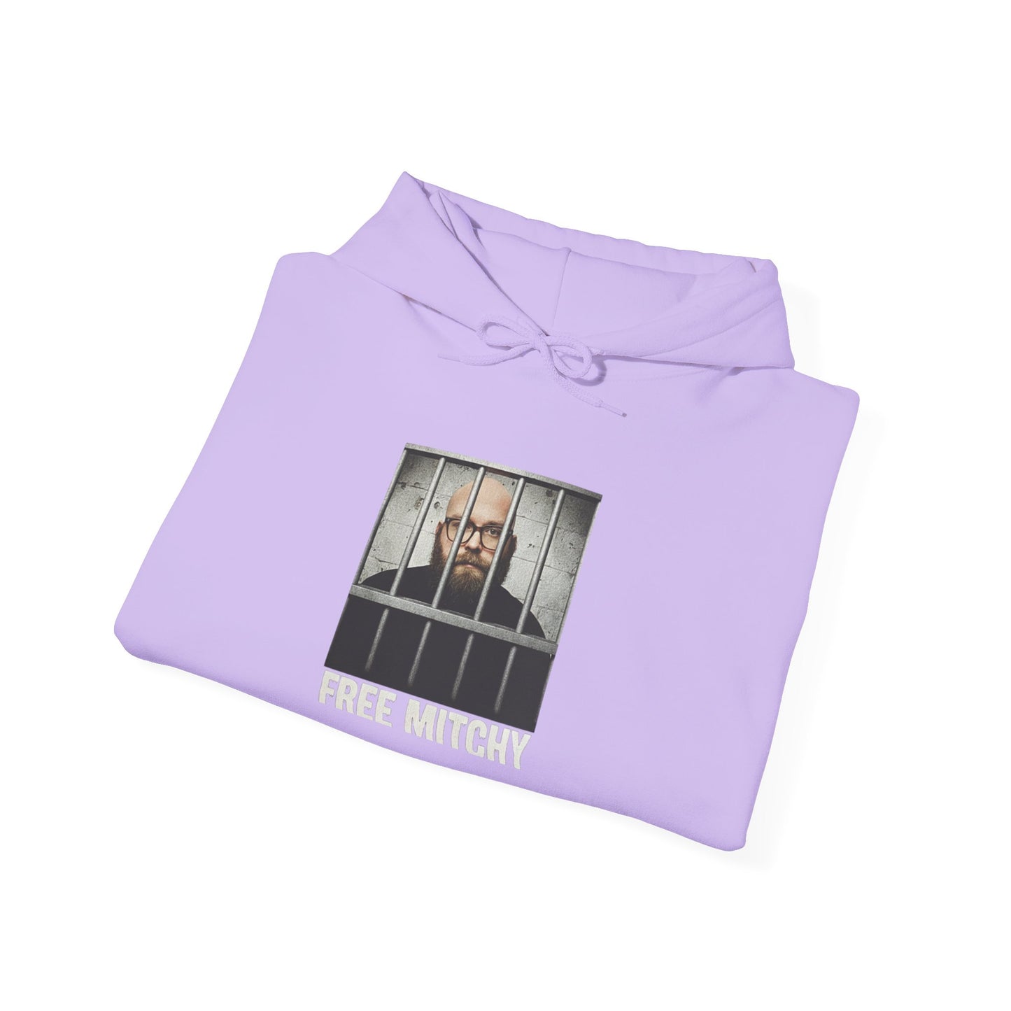 'Free Mitchy' | Portrait Behind Bars hoodie | 'Free Mitchy' prison mugshot design