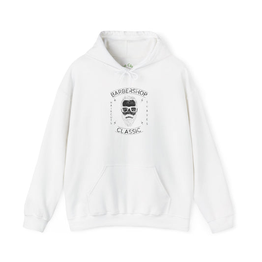 Barbershop Classic Hoodie | Vintage Barber Logo Sweatshirt