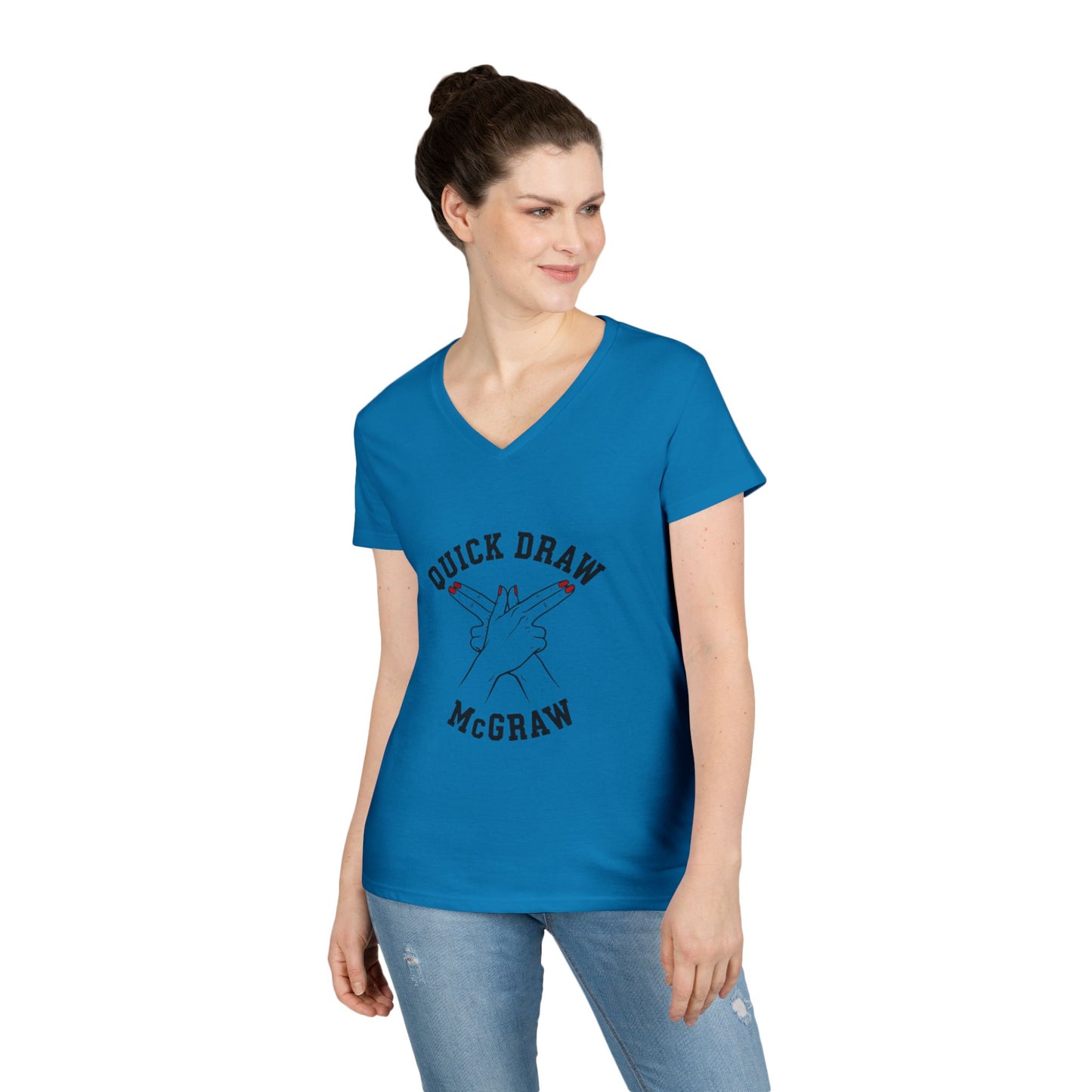 V-Neck T-Shirt Quick Draw McGraw PS Inspired