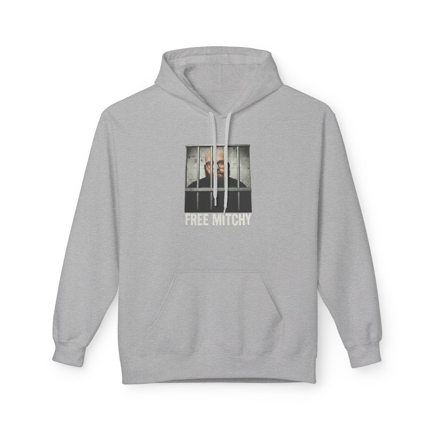 'Free Mitchy' Jail Portrait Graphic Pullover