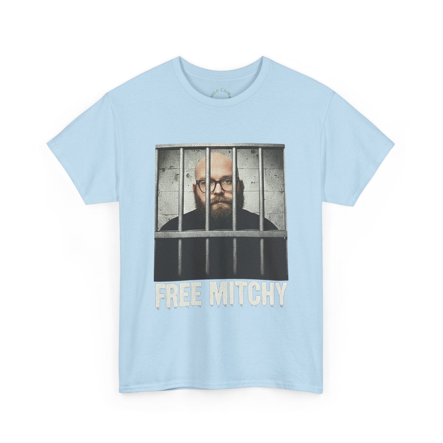 'Free Mitchy' Unisex Heavy Cotton Tee - Statement Shirt for Activism & Awareness