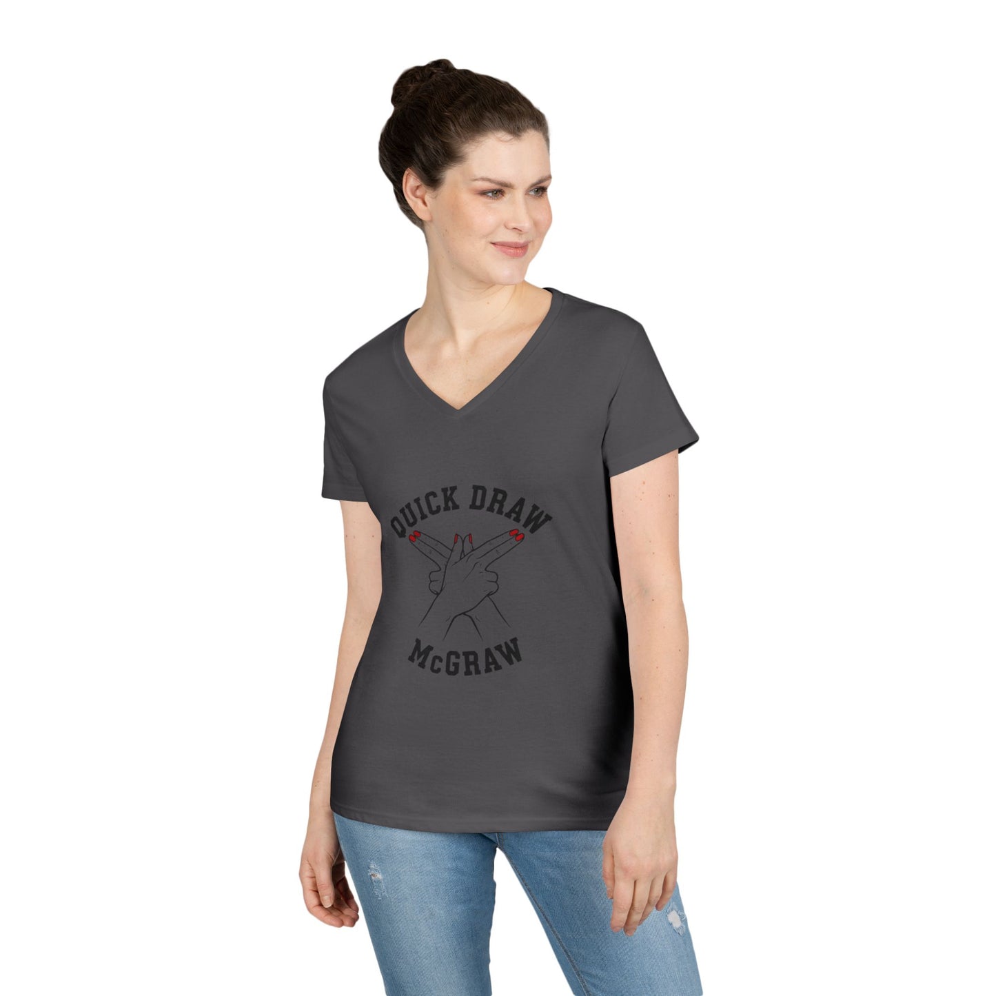 V-Neck T-Shirt Quick Draw McGraw PS Inspired
