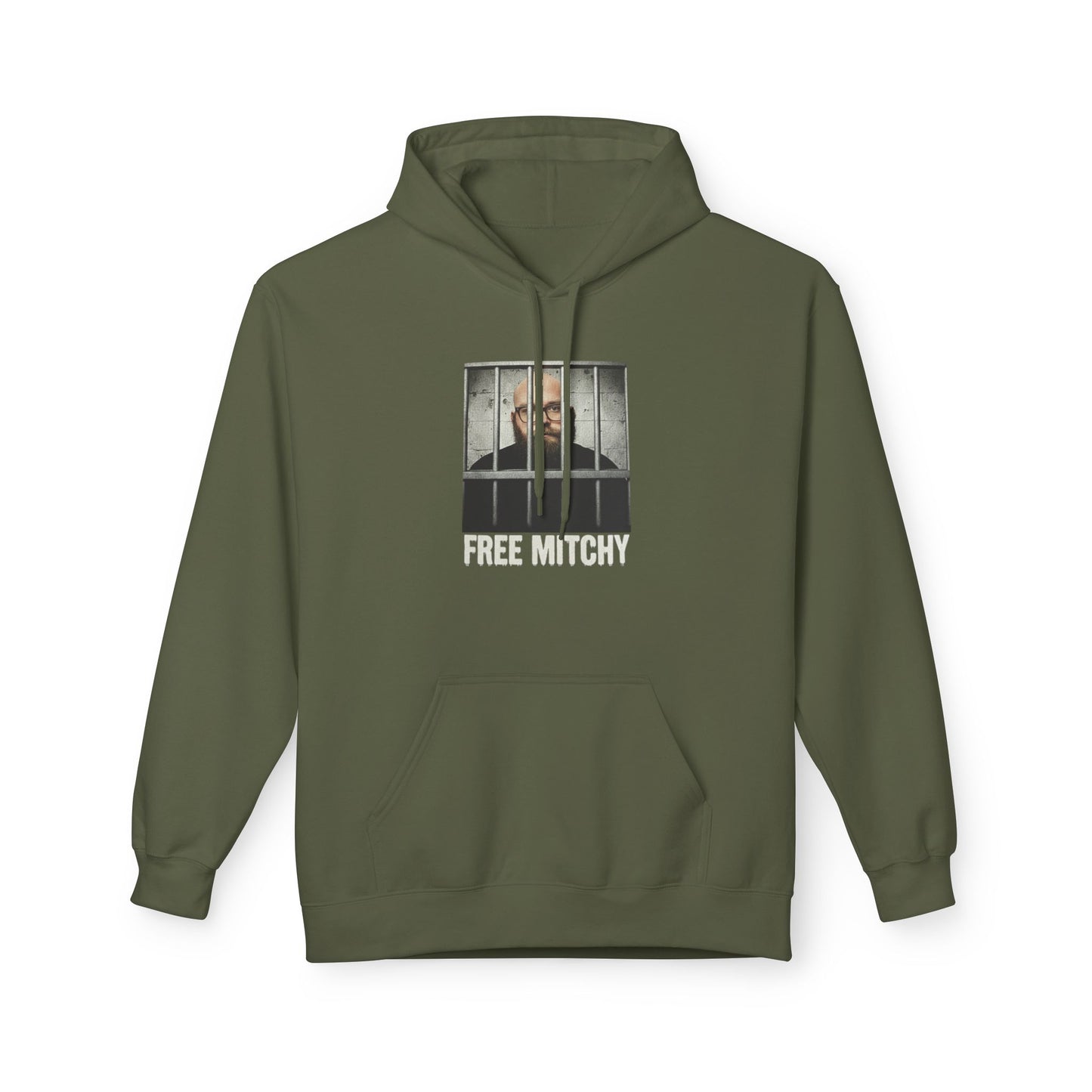 'Free Mitchy' Jail Portrait Graphic Pullover