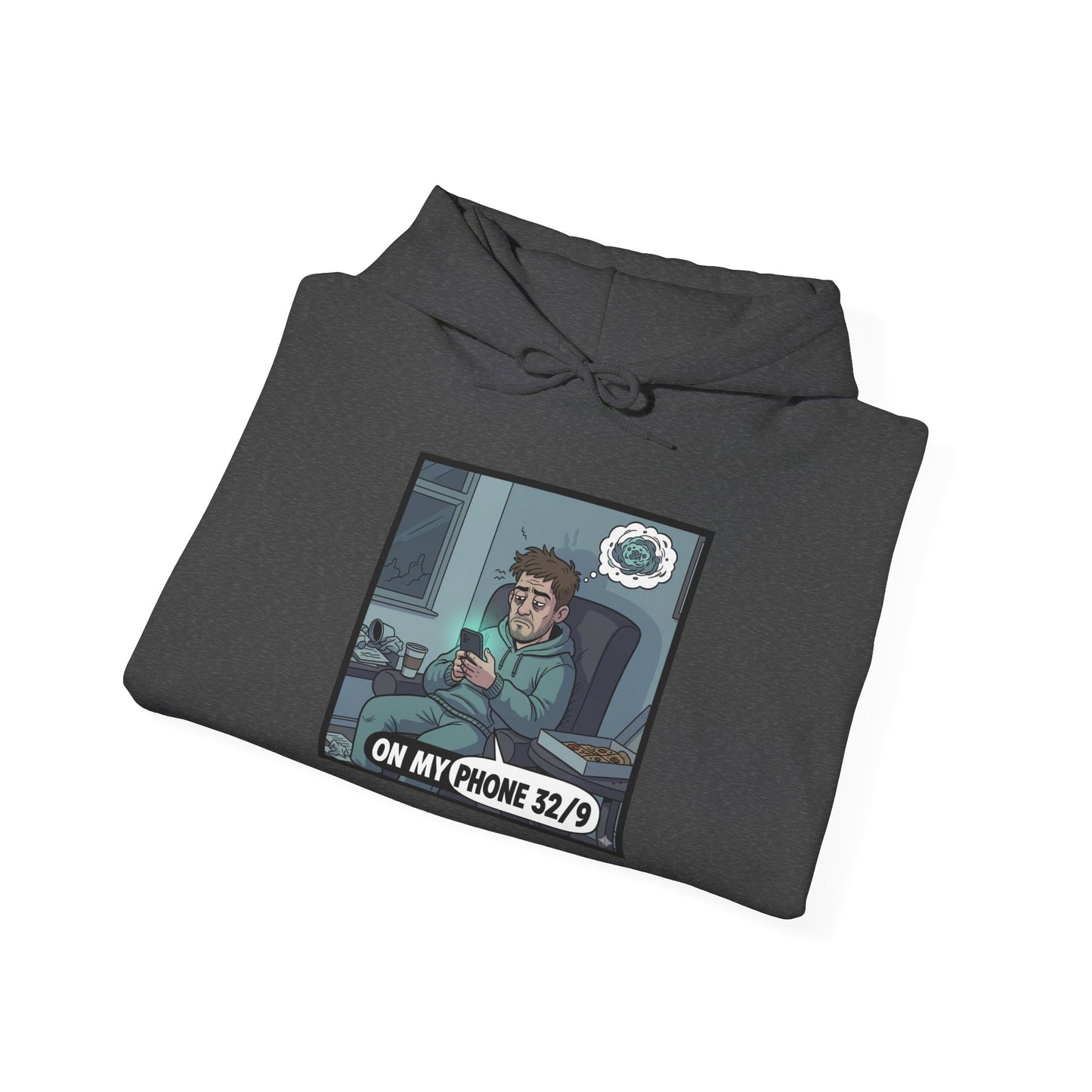 Hoodie — 'On My Phone 24/7' Gamer Cozy Graphic Pullover