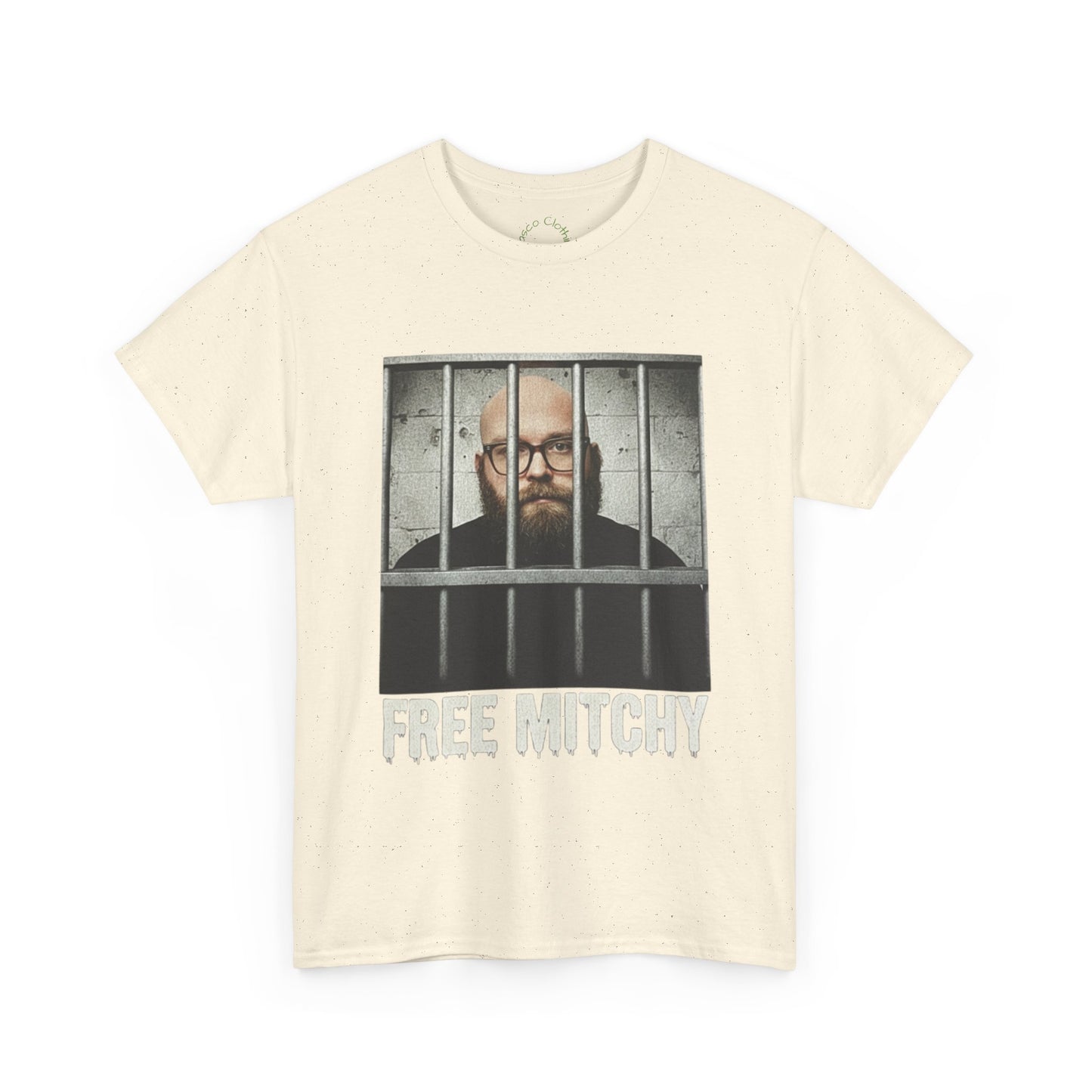 'Free Mitchy' Unisex Heavy Cotton Tee - Statement Shirt for Activism & Awareness