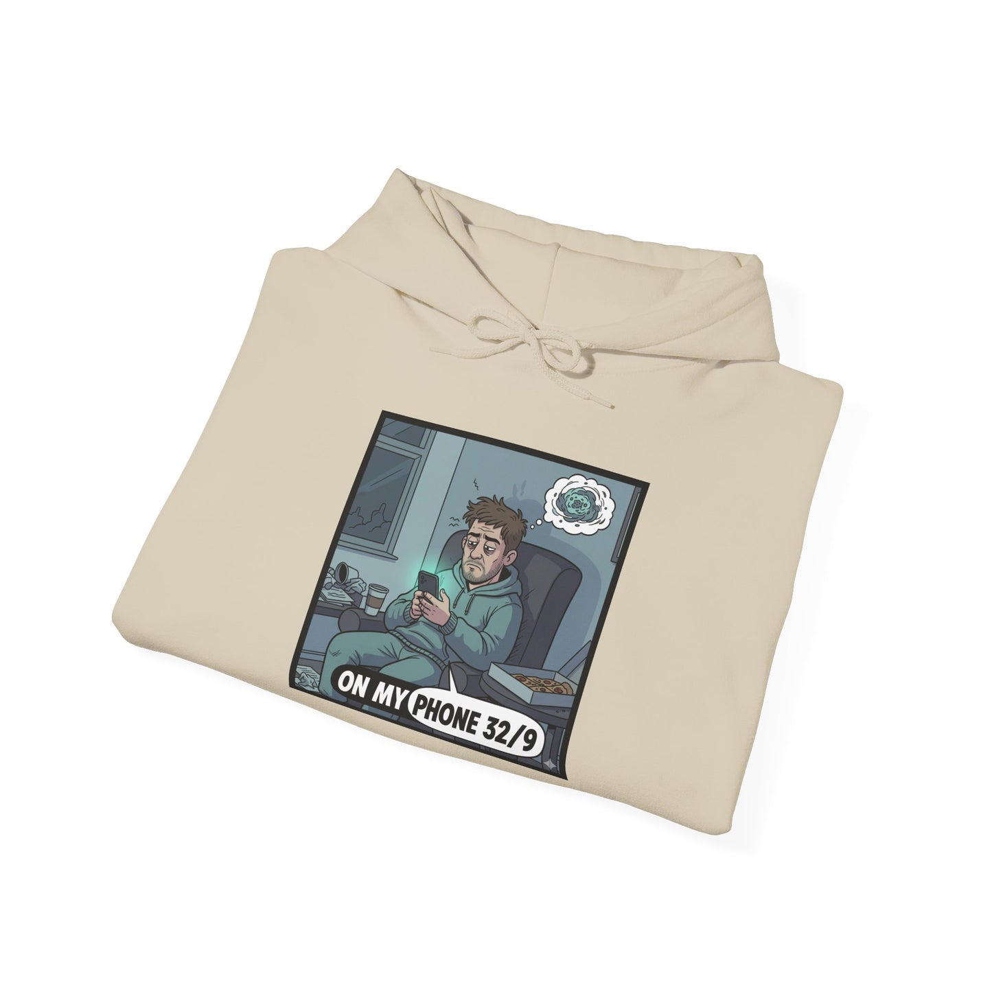 Hoodie — 'On My Phone 24/7' Gamer Cozy Graphic Pullover