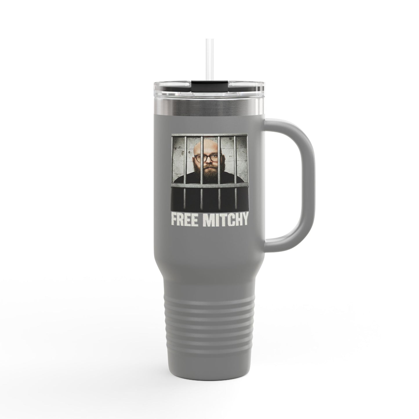 'Free Mitchy' | Insulated Travel Mug, 40oz
